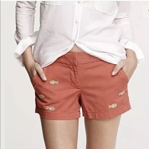 J Crew Embellished Fish Broken-In Shorts 2